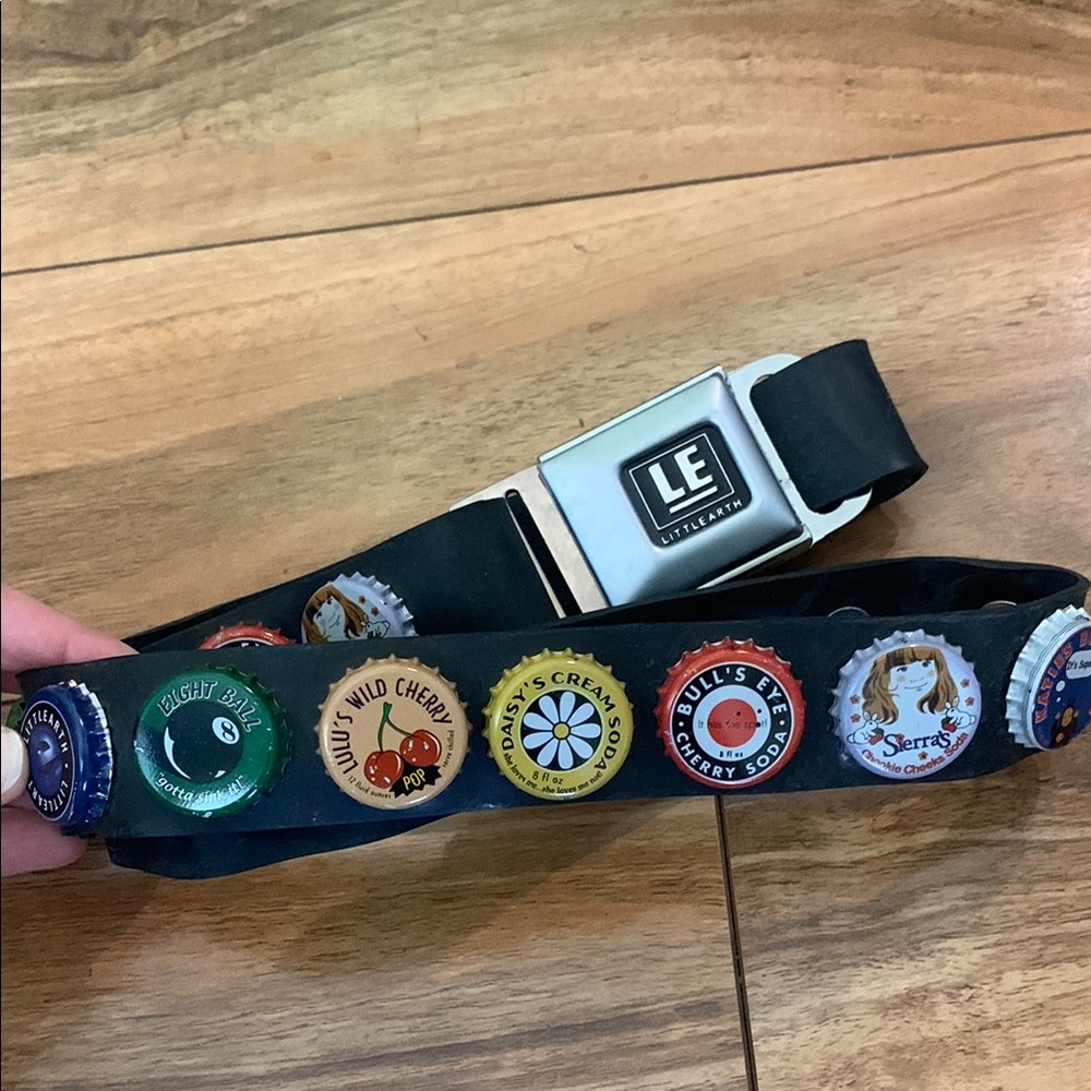 Vintage Bottle Cap Belt Disney Littlearth
